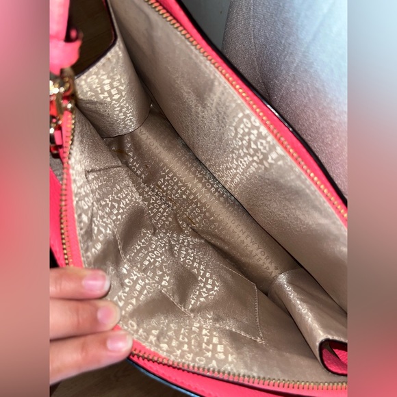 Kate Spade neon pink tote crossbody bag - Picture 5 of 6